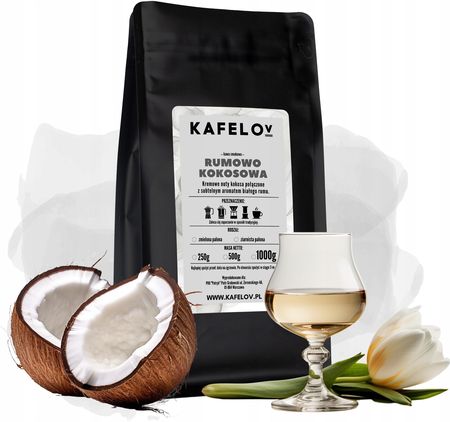 Kafelov Smakowa Rum Z Kokosem  Mielona 1kg