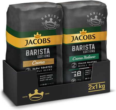 Jacobs Barista Crema Italiano/Barista Crema Ziarnista 2X1kg