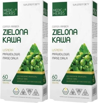 Zestaw 2x Zielona Kawa, Medica Herbs