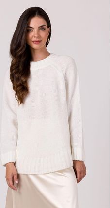 Sweter Damski Model BK105 White - BE Knit