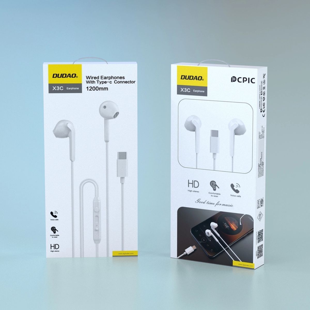 фото Наушники с микрофоном Dudao X3C White 1