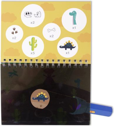 Apli Kids Książeczka Z Magiczną Latarką Dinozaury - zdjęcie 3
