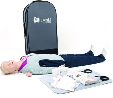 Laerdal Fantom Do Nauki Resuscytacji Resusci Anne Qcpr Aed Full Body With Trolley Bag