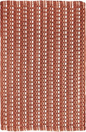 Kleine Wolke Loop - ręcznie tkany Dywan kąpielowy czerwony 60x 90 cm nić szenilowa 9173304519