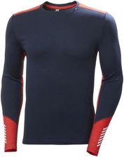 Zdjęcie Helly Hansen Bielizna Termiczna Lifa Merino Midweight Crew Base Layer Navy S - Wrocław