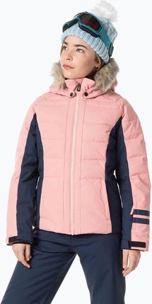 Kurtka Narciarska Dziecięca Rossignol Girl Polydown Cooper Pink