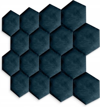 Muralo Panele Tapicerowane Plastry Miodu Hexagon Heksagon PT120H20GRANATOWY