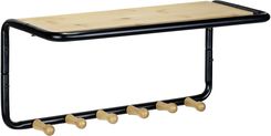 Wenko Półka Ścienna Z Bambusowymi Haczykami 58x26x26cm Loft (71136800)