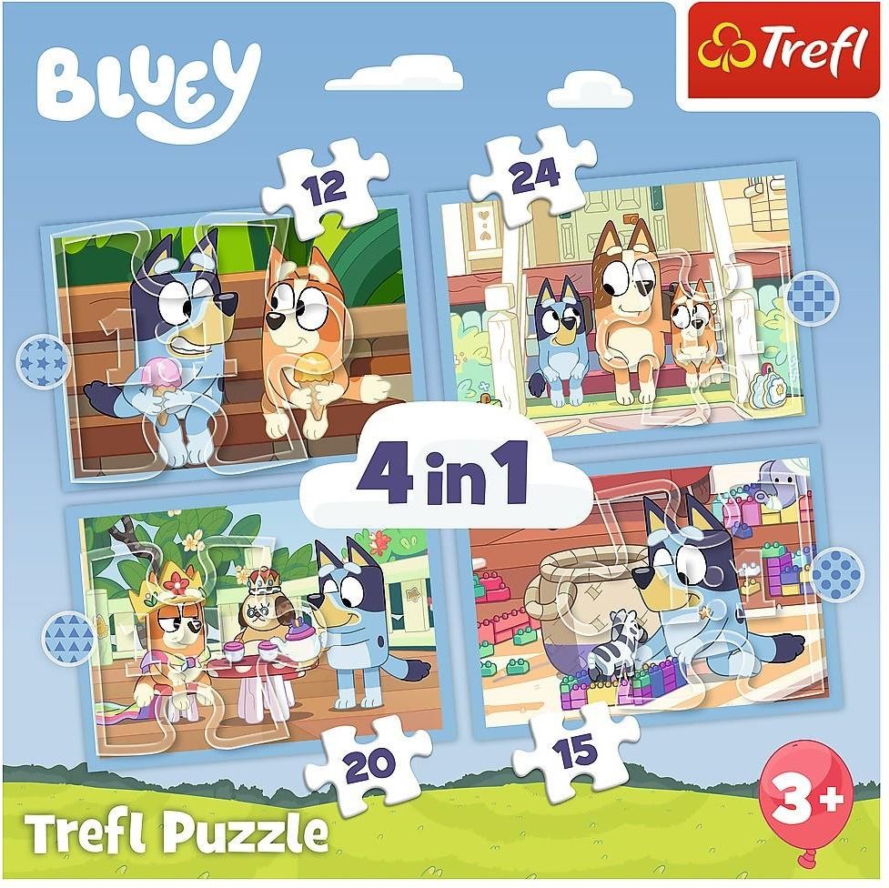 Trefl Puzzle 4w1 Bluey i świat 34637 - Ceny i opinie - Ceneo.pl