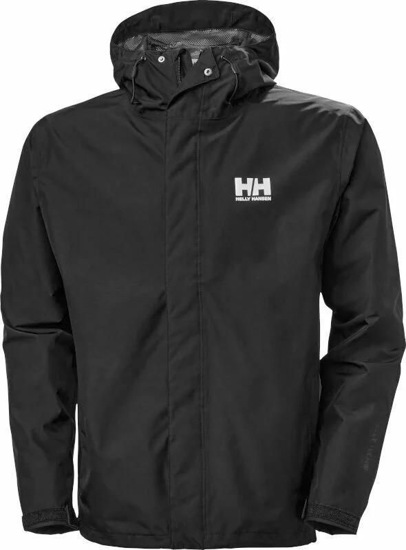 Helly Hansen Men S Seven J Rain Jacket Black Xl - Ceny i opinie 