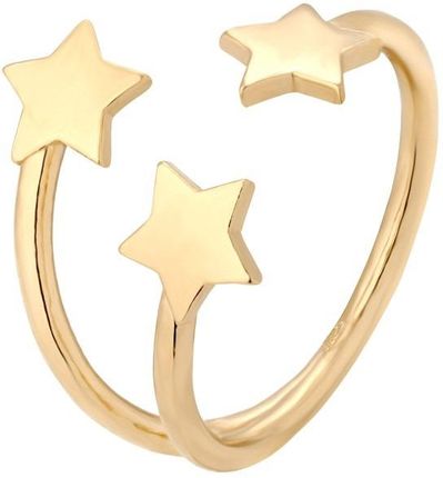 Złoty pierścionek z gwiazdkami