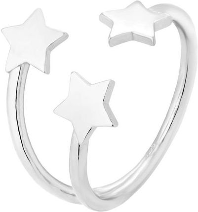 Srebrny pierścionek z gwiazdkami