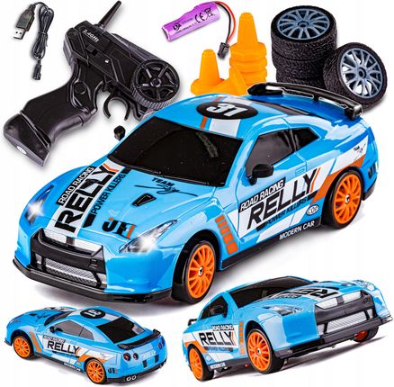 Hb Toys Samochód Zdalnie Sterowany Auto Rc Pilot Drift 4X4 Niebieski