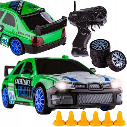 Hb Toys Samochód Sterowany Auto Rc Na Pilot Drift Subaru Zielony