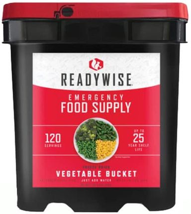 Żywność liofilizowana ReadyWise pakiet żywnościowy - 120 porcji warzyw