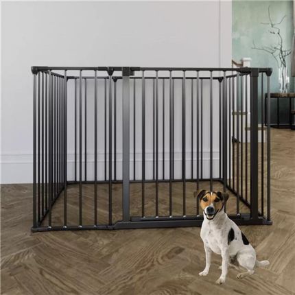 DogSpace - Max Multi - kojec dla psa z furtką, czarny (70x102cm)
