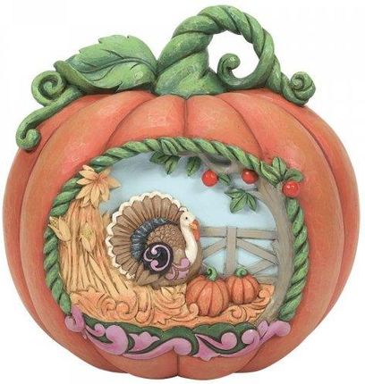 Jim Shore Jesienna Dynia Czas Zbiorów Harvest Pumpkin 6010678 Anioł Jesień Dynia Słoneczniki Figurka