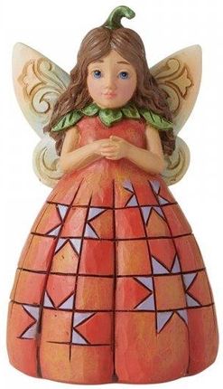 Jim Shore Dyniowa Wróżka Jesienny Elf Pumpkin Fairy 6010681 Wróżka Elf Jesień Dynia Słoneczniki Figurka