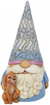 Jim Shore Gnom Przyjaciel Psa Gnome With Dog Figurine 6010289 Gnom Ogród Szczęscie Kot Łapki Kotek