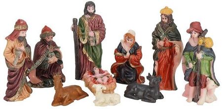 Figurki Do Szopki 10 Szt. Bożonarodzeniowe Figurki Z Żywicy Zestaw Świąteczny