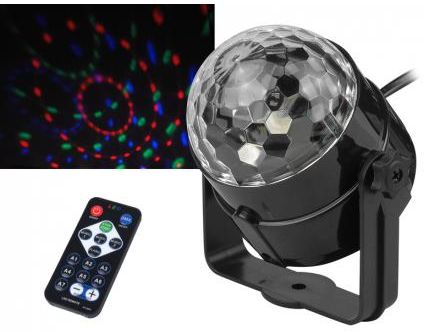 Lamex Projektor Dyskotekowy Kula Disco Reflektor Led Rgb Lxm250