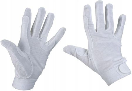 Rękawiczki Baumwolle Jersey Biały L Covalliero