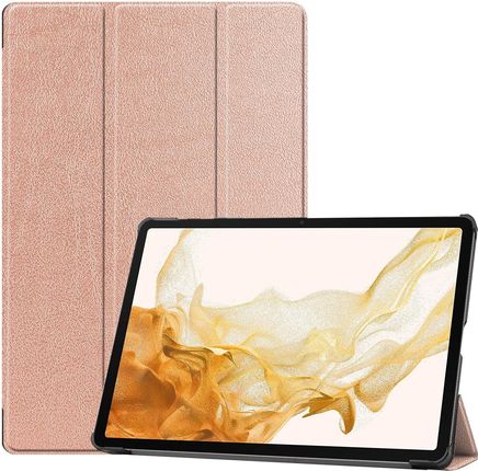 Bizon Etui Case Tab Croc Do Samsung Galaxy Tab S9 Plus Różowozłote