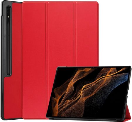 Bizon Etui Case Tab Croc Do Samsung Galaxy Tab S9 Ultra Czerwone