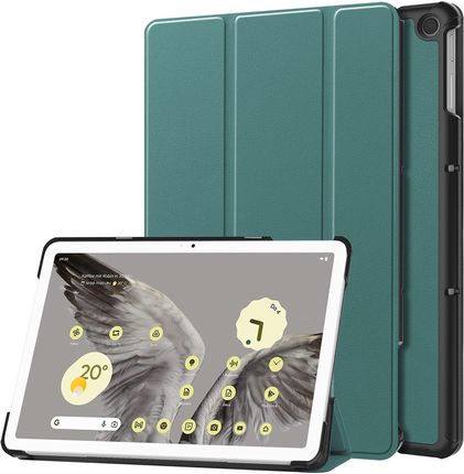 Bizon Etui Case Tab Croc Do Google Pixel Tablet Ciemnozielone