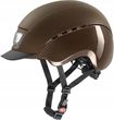 uvex elexxion pro - wytrzymały kask jeździecki unisex - indywidualna regulacja wielkości - optymalna wentylacja - brown matt-brown shiny - 55-56 cm