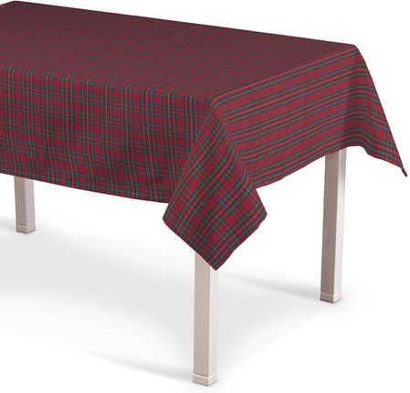 Dekoria Obrus Prostokątny Czerwona Kratka Bristol 130X130 Cm