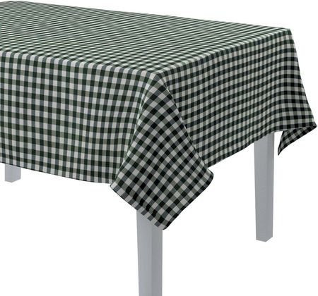 Dekoria Obrus Prostokątny Zielono Biała Kratka (1,5X1,5Cm) Quadro 130X210 Cm