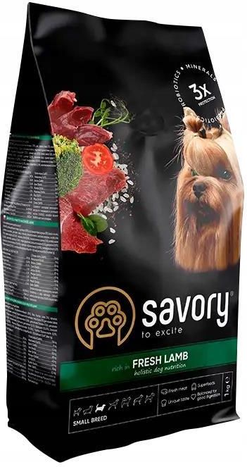 Karma Savory Dog Adult Small Breed Lamb Karma Sucha Monoproteinowa Dla ...