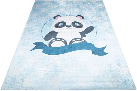 Niebieski Dywan Dziecięcy Z Misiem Panda Limi 3X 120X170