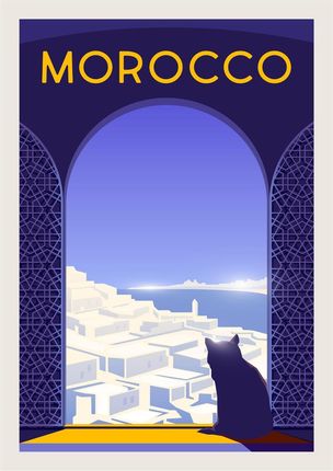 Mpink Plakat Państwa Maroko 21X29,7 Cm