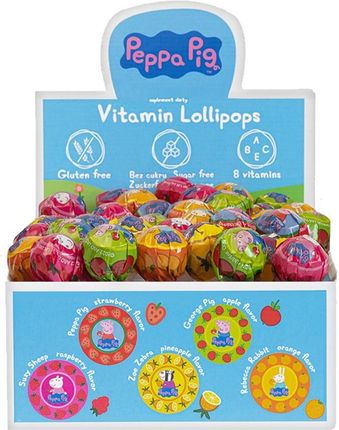 Domowa Apteczka Vitamin Lollipops Peppa Pig Lizaki 60szt.