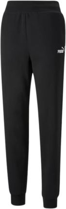 Spodnie damskie Puma ESS+ Embroidery High-Waist Pants FL czarne 670007 01