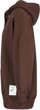 Ciepła gładka bluza oversize kaptur JANET - zdjęcie 2