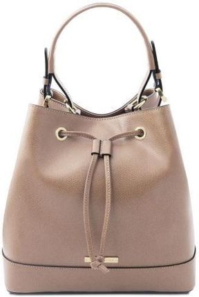 Tuscany Leather Minerva - torebka ze skóry Saffiano, kolor taupe TL142145