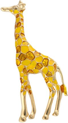 Hug<3 Przepiękna ozdobna śliczna broszka żyrafa złota