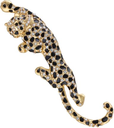 Hug<3 Przepiękna ozdobna śliczna broszka złoty jaguar