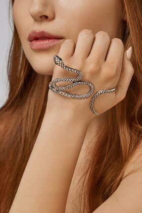 Mersada Bransoletka na dłoni w kształcie węża damska