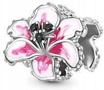 Simply Me Charms kwiat lilia amarant srebro 925