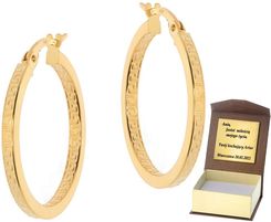 Intergold Złote kolczyki koła Próby 585 gr. 1.7