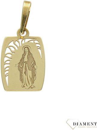 Złoty medalik a ażurem 585 Matka Boska Niepokalana