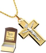 Intergold Złoty krzyżyk klasyczny Próby 585 gr. 1.25