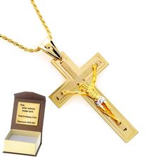 Intergold Złoty krzyżyk klasyczny Próby 585 gr. 3.78