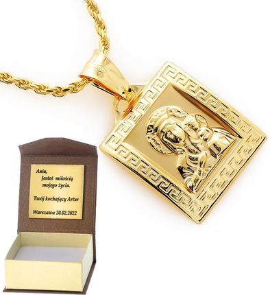 Intergold Złoty medalik z wizerunkiem Matka Boska P 585 gr. 0.93