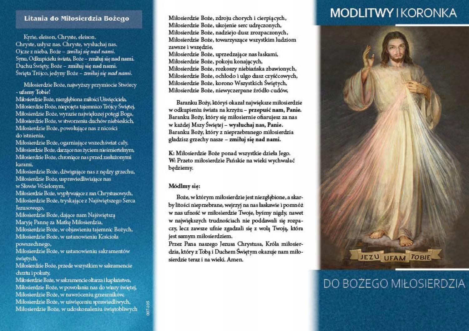 Koronka i Modlitwy do Miłosierdzia Bożego 5 szt. - Ceny i opinie - Ceneo.pl