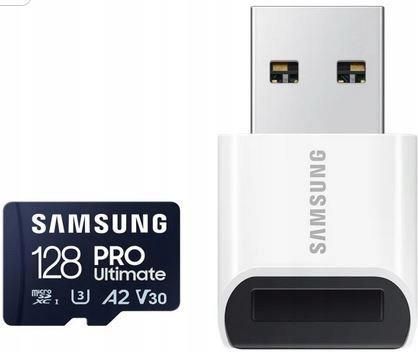 Samsung microSDXC PRO Ultimate 2023 128GB + czytnik (MB-MY128SB/WW)